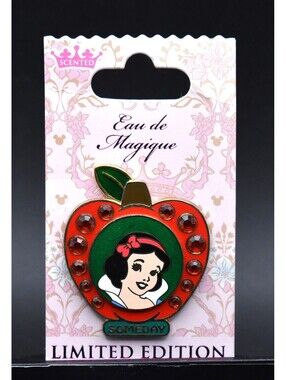 Disney Snow White Someday Jeweled Heart Eau De Magique LE 2000 Pin (C7)